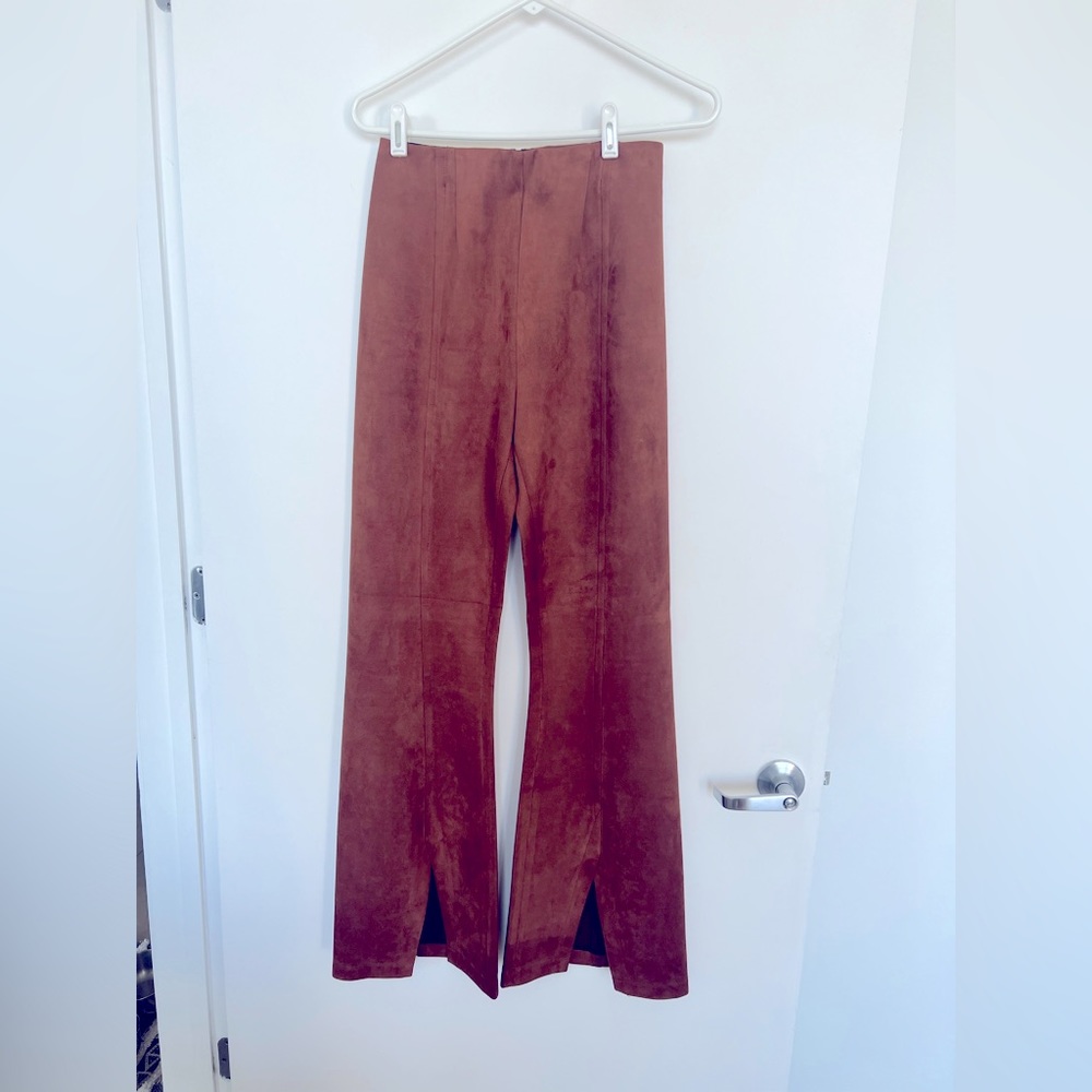 Free People Velour Bell Bottoms